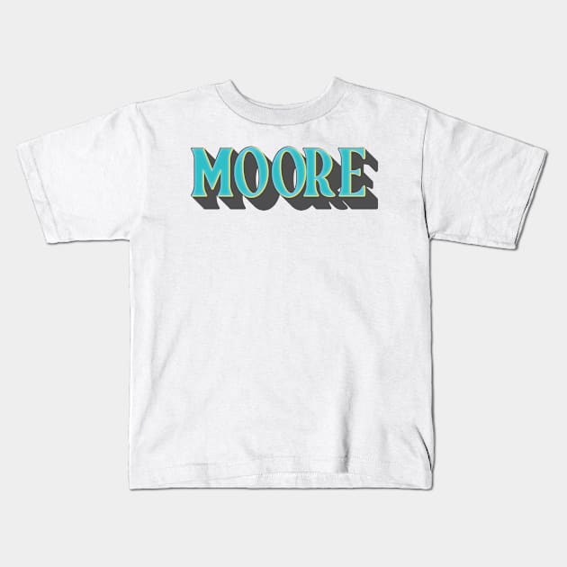 Moore USA Kids T-Shirt by Frizzybarely